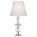 Robert Abbey - One Light Table Lamp - Williamsburg Orlando - Clear Crystal w/ Polished Nickel- Union Lighting Luminaires Decor