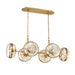 Eurofase Canada - Six Light Chandelier - Nottingham - Ancient Brass- Union Lighting Luminaires Decor