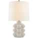 Visual Comfort Signature Canada - One Light Table Lamp - Vedra - Bone Craquelure- Union Lighting Luminaires Decor