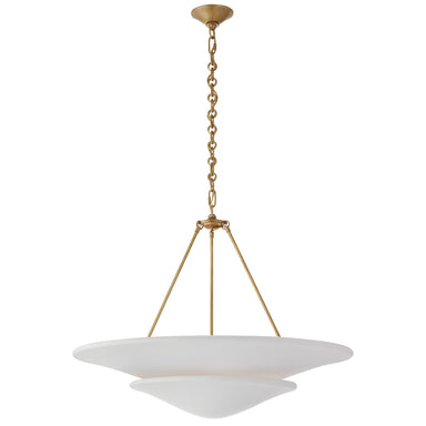 Visual Comfort Signature Canada - Six Light Chandelier - Mollino - Hand-Rubbed Antique Brass- Union Lighting Luminaires Decor