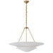 Visual Comfort Signature Canada - Six Light Chandelier - Mollino - Hand-Rubbed Antique Brass- Union Lighting Luminaires Decor