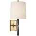 Visual Comfort Signature Canada - One Light Wall Sconce - Refined Rib - Ebony Resin and Brass- Union Lighting Luminaires Decor