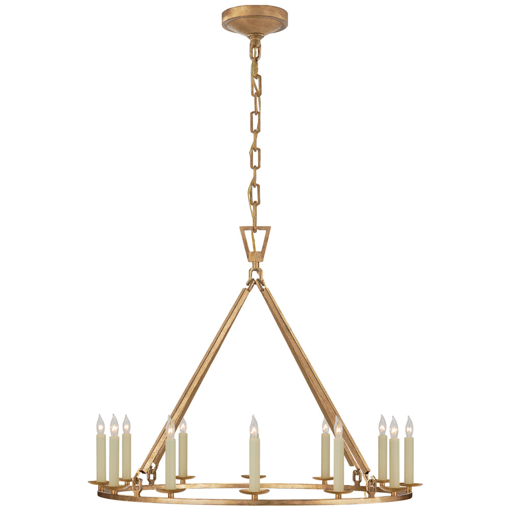 Visual Comfort Signature Canada - 12 Light Chandelier - Darlana Ring - Gilded Iron- Union Lighting Luminaires Decor