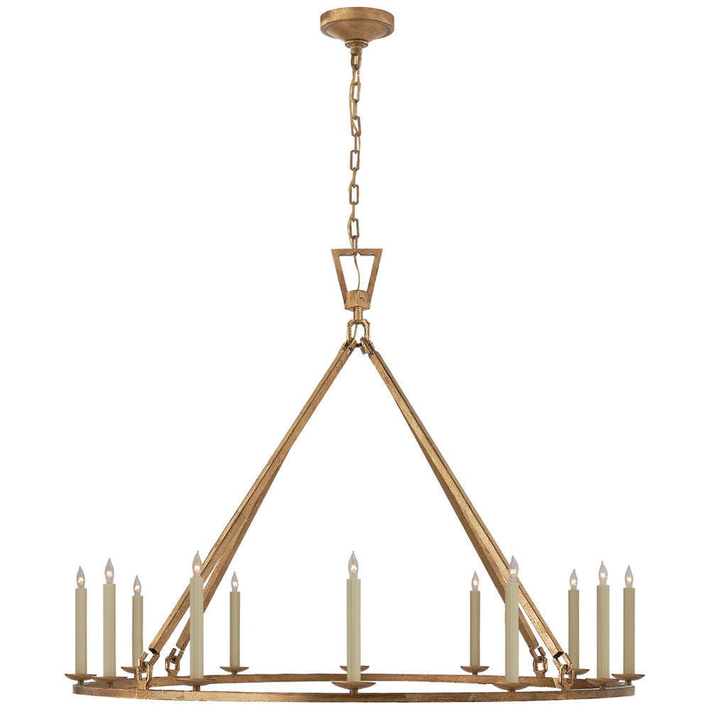 Visual Comfort Signature Canada - 12 Light Chandelier - Darlana Ring - Gilded Iron- Union Lighting Luminaires Decor