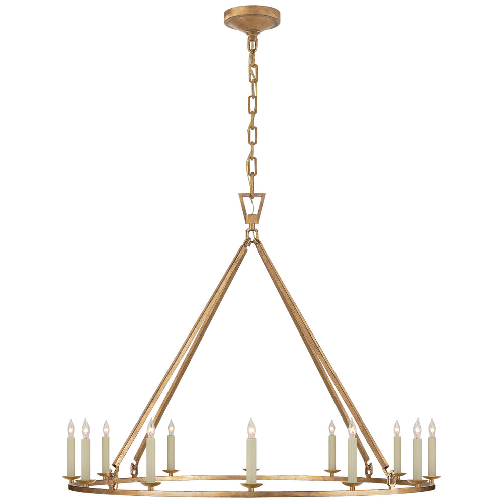 Visual Comfort Signature Canada - 12 Light Chandelier - Darlana Ring - Gilded Iron- Union Lighting Luminaires Decor