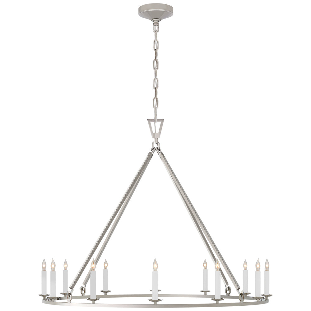 Visual Comfort Signature Canada - 12 Light Chandelier - Darlana Ring - Polished Nickel- Union Lighting Luminaires Decor