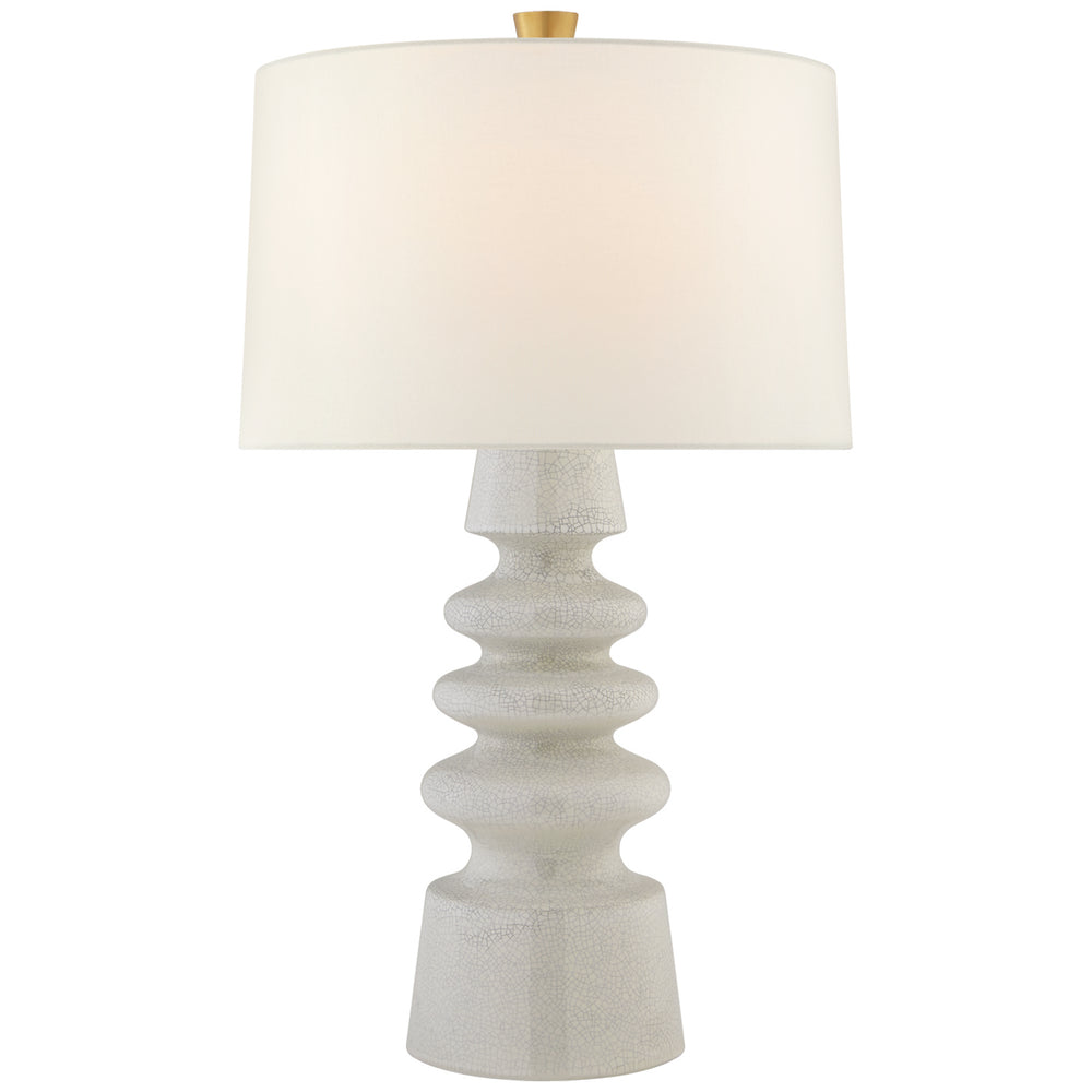 Visual Comfort Signature Canada - One Light Table Lamp - Andreas - White Crackle- Union Lighting Luminaires Decor