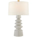 Visual Comfort Signature Canada - One Light Table Lamp - Andreas - White Crackle- Union Lighting Luminaires Decor