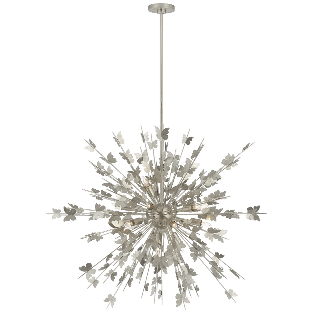 Visual Comfort Signature Canada - 18 Light Chandelier - Farfalle - Burnished Silver Leaf- Union Lighting Luminaires Decor