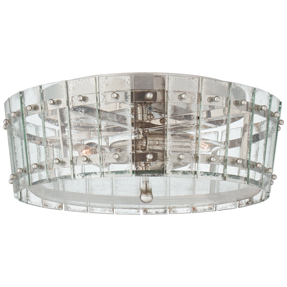 Visual Comfort Signature Canada - Three Light Flush Mount - Cadence - Polished Nickel- Union Lighting Luminaires Decor