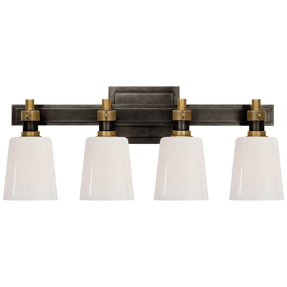 Visual Comfort Signature Canada - Four Light Bath Lighting - Bryant Bath - Bronze and Hand-Rubbed Antique Brass- Union Lighting Luminaires Decor