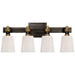 Visual Comfort Signature Canada - Four Light Bath Lighting - Bryant Bath - Bronze and Hand-Rubbed Antique Brass- Union Lighting Luminaires Decor