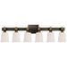 Visual Comfort Signature Canada - Six Light Linear Bath Sconce - Bryant Bath - Bronze and Hand-Rubbed Antique Brass- Union Lighting Luminaires Decor