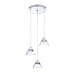 Kendal Canada - LED Pendant Pan - Geo - Chrome- Union Lighting Luminaires Decor