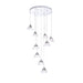 Kendal Canada - LED Pendant Pan - Geo - Chrome- Union Lighting Luminaires Decor