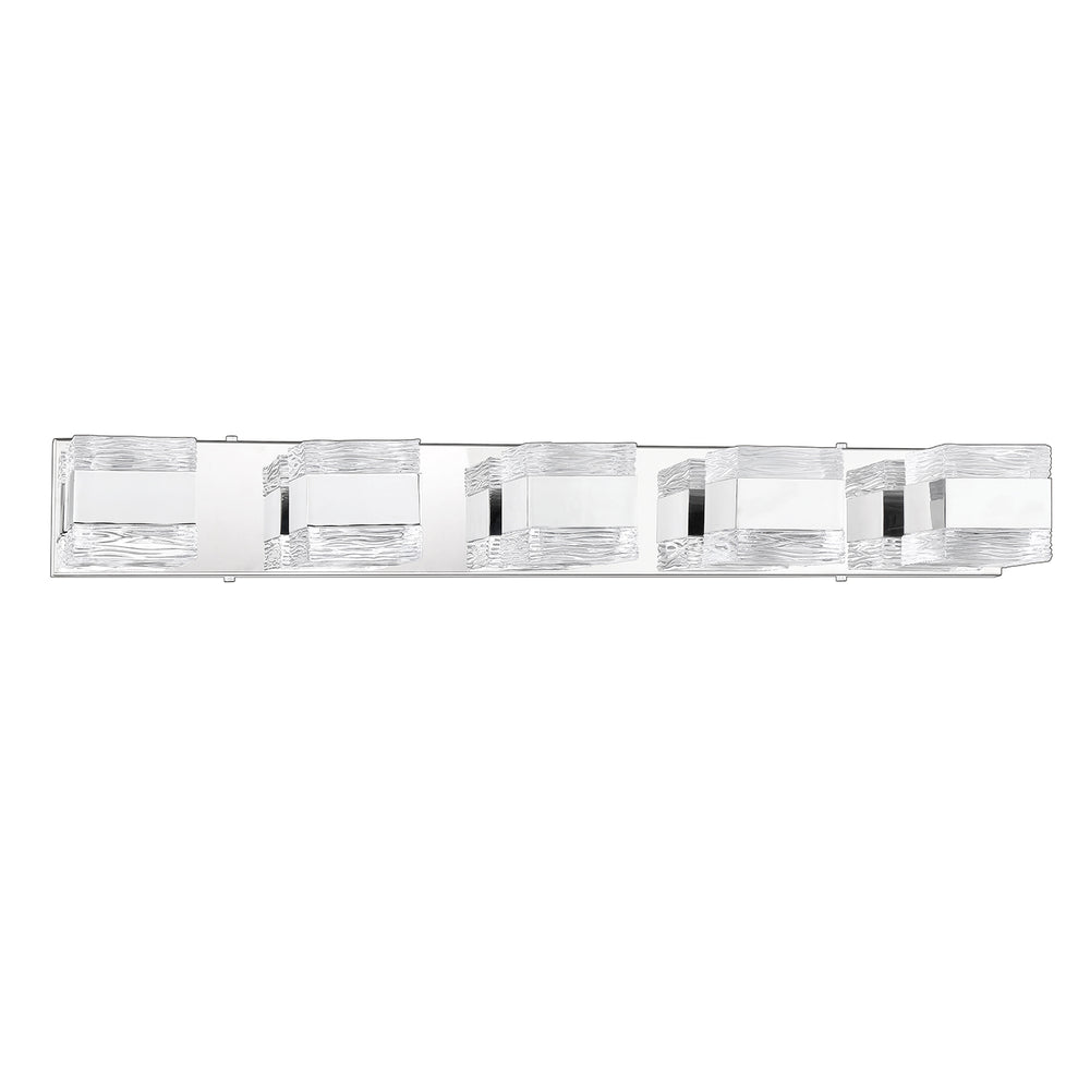 Kendal Canada - Five Light Vanity - Cubix - Chrome- Union Lighting Luminaires Decor