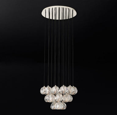 Bethel International Canada - 23 Light Chandelier - Polished Nickel- Union Lighting Luminaires Decor