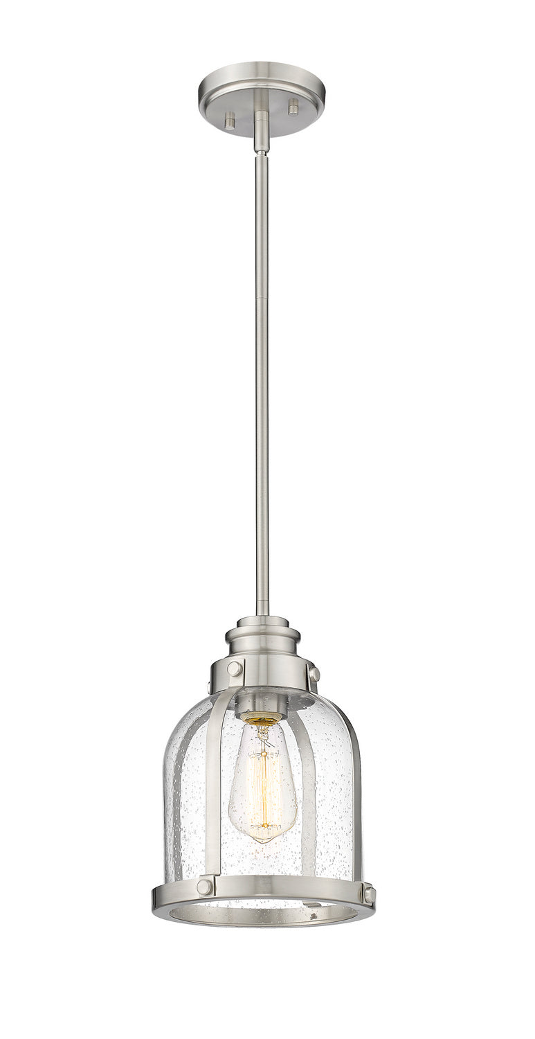Z-Lite Canada - One Light Mini Pendant - Burren - Brushed Nickel- Union Lighting Luminaires Decor