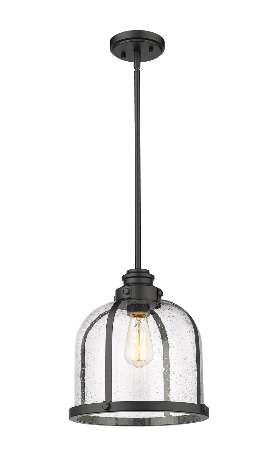 Z-Lite Canada - One Light Pendant - Burren - Matte Black- Union Lighting Luminaires Decor