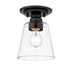 Z-Lite Canada - One Light Flush Mount - Annora - Matte Black- Union Lighting Luminaires Decor