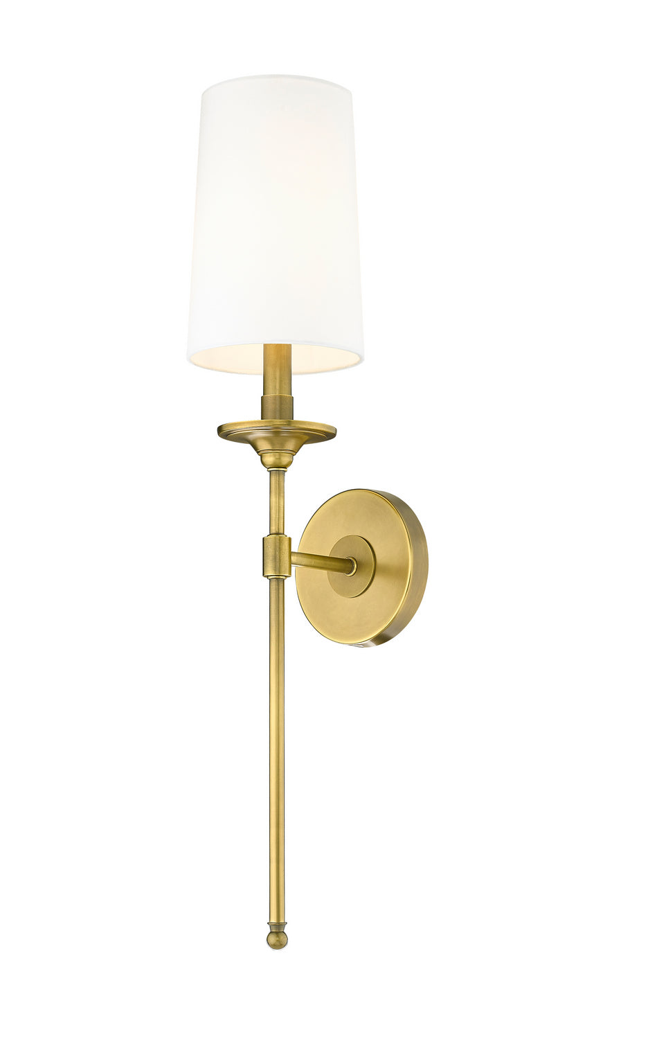 Z-Lite Canada - One Light Wall Sconce - Emily - Rubbed Brass- Union Lighting Luminaires Decor