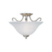 Maxim - Two Light Semi-Flush Mount - Basix - Satin Nickel- Union Lighting Luminaires Decor