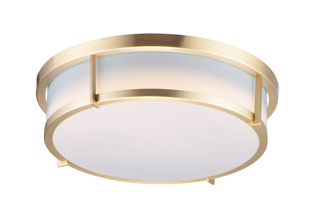 Maxim - Two Light Flush Mount - Rogue E26 - Satin Brass- Union Lighting Luminaires Decor
