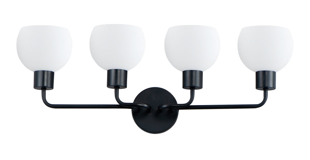 Maxim - Four Light Bath Vanity - Coraline - Black- Union Lighting Luminaires Decor