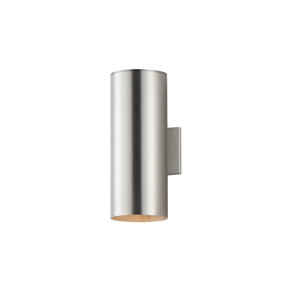 Maxim - Two Light Outdoor Wall Lantern - Outpost - Brushed Aluminum- Union Lighting Luminaires Decor