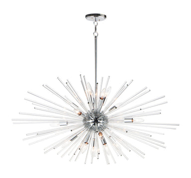 Maxim - 16 Light Pendant - Polaris - Polished Chrome- Union Lighting Luminaires Decor