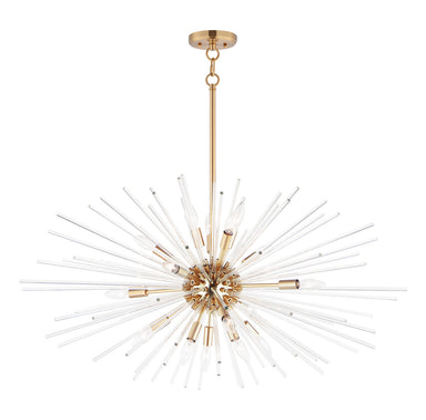 Maxim - 16 Light Pendant - Polaris - Satin Brass- Union Lighting Luminaires Decor
