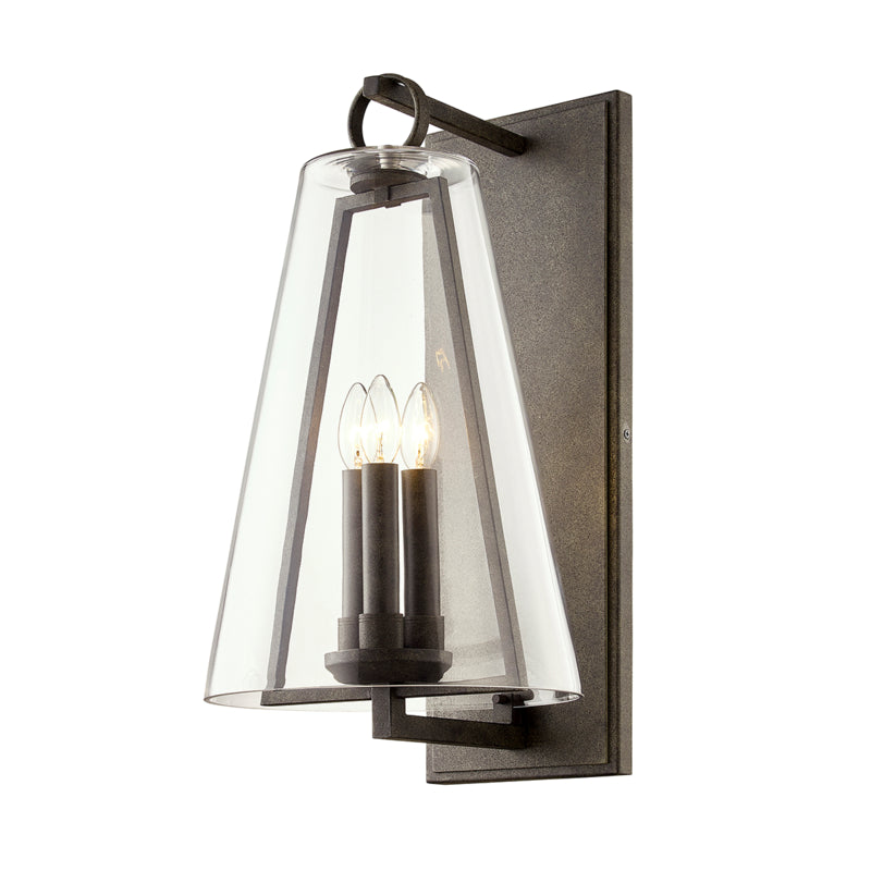 Troy Lighting Canada - Three Light Wall Sconce - Adamson - French Iron- Union Lighting Luminaires Decor