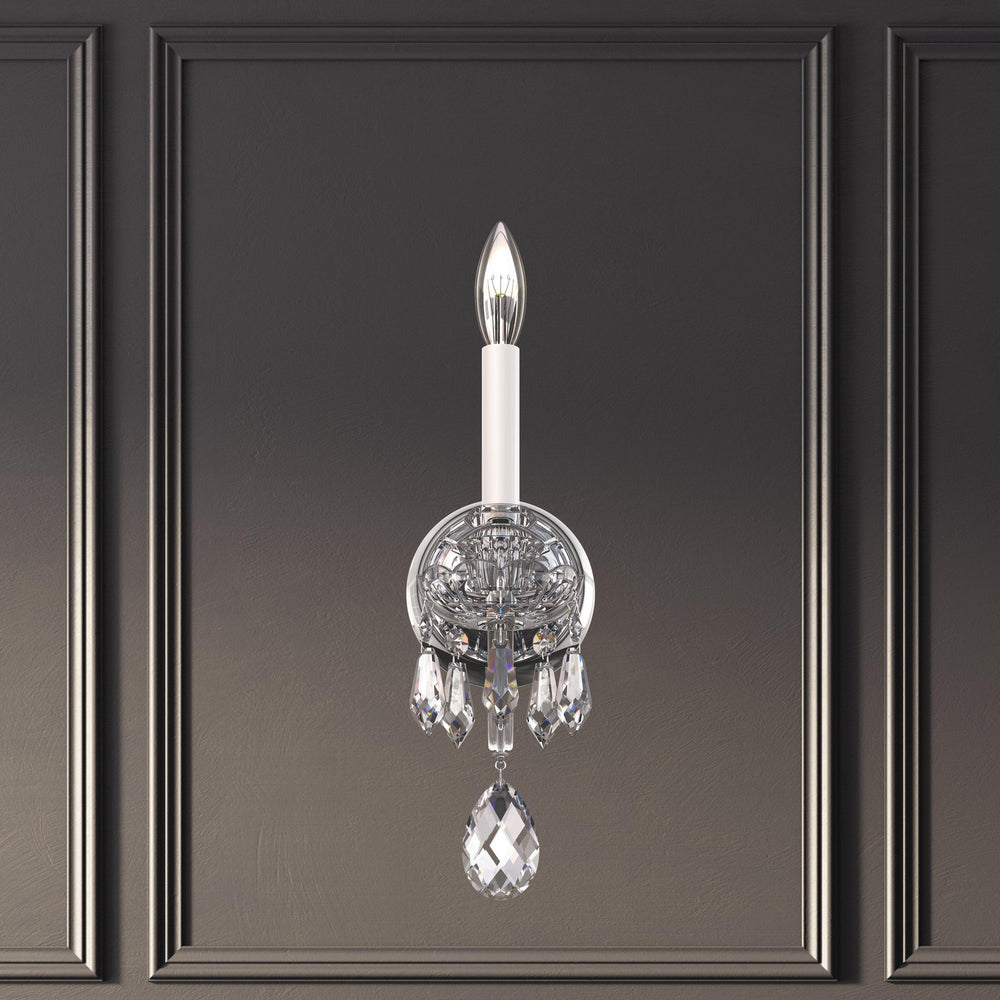 Schonbek - One Light Wall Sconce - Hamilton Nouveau - Polished Silver- Union Lighting Luminaires Decor