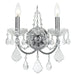 Crystorama - Two Light Wall Sconce - Imperial - Polished Chrome- Union Lighting Luminaires Decor