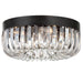 Crystorama - Five Light Flush Mount - Alister - Charcoal Bronze- Union Lighting Luminaires Decor