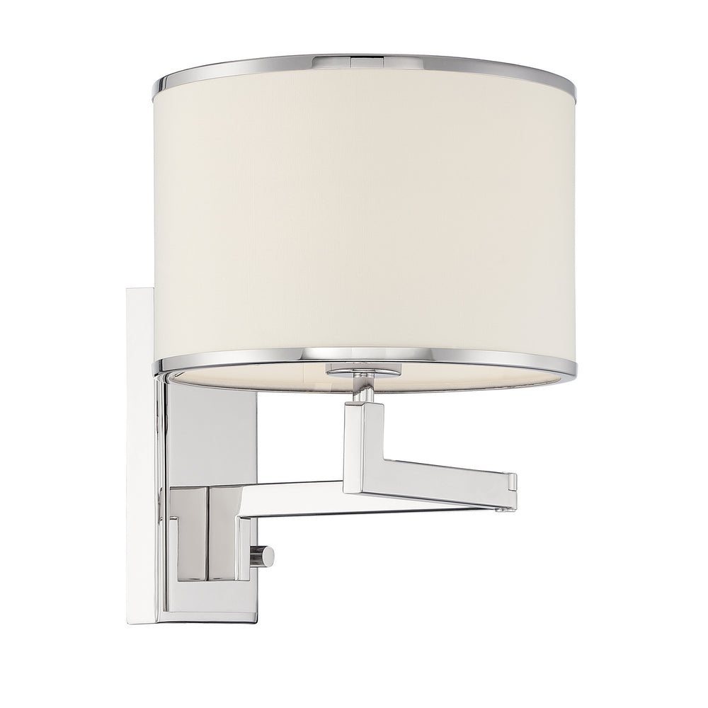 Crystorama - One Light Wall Sconce - Madison - Polished Nickel- Union Lighting Luminaires Decor