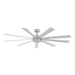 "Modern Forms Fans Canada - 72"Ceiling Fan - Wynd Xl - Stainless Steel- Union Lighting Luminaires Decor"
