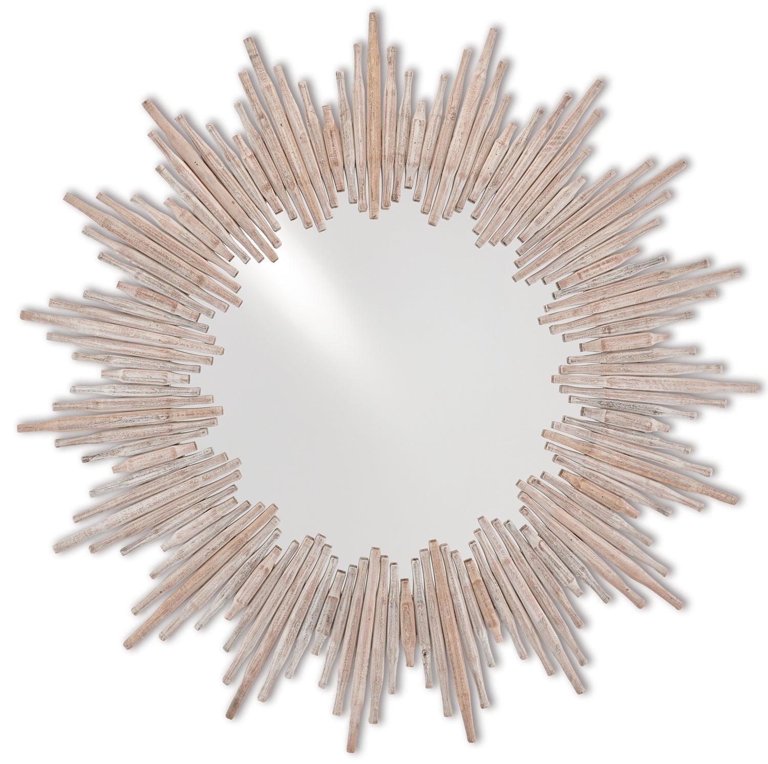 Currey and Company - Mirror - Chadee - Whitewash/Mirror- Union Lighting Luminaires Decor