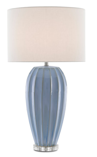 Currey and Company - One Light Table Lamp - Bluestar - Light Blue/Clear- Union Lighting Luminaires Decor