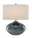 Currey and Company - One Light Table Lamp - Lucent - Blue Plated/Polished Nickel- Union Lighting Luminaires Decor