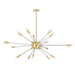 Mitzi - 15 Light Chandelier - Pippin - Aged Brass- Union Lighting Luminaires Decor