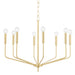 Mitzi - Eight Light Chandelier - Bailey - Aged Brass- Union Lighting Luminaires Decor