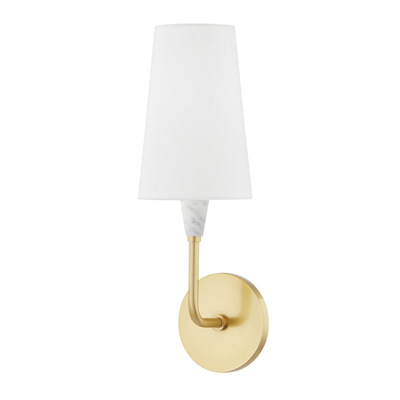 Mitzi - One Light Wall Sconce - Janice - Aged Brass- Union Lighting Luminaires Decor