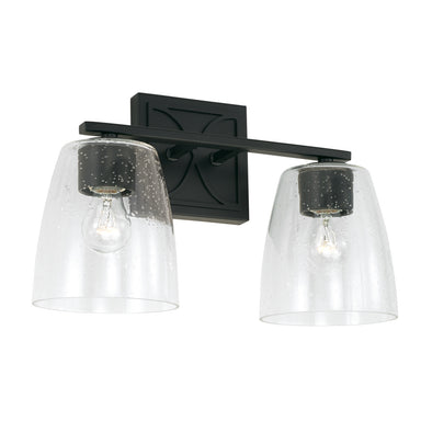 Capital Lighting - Two Light Vanity - Sylvia - Matte Black- Union Lighting Luminaires Decor