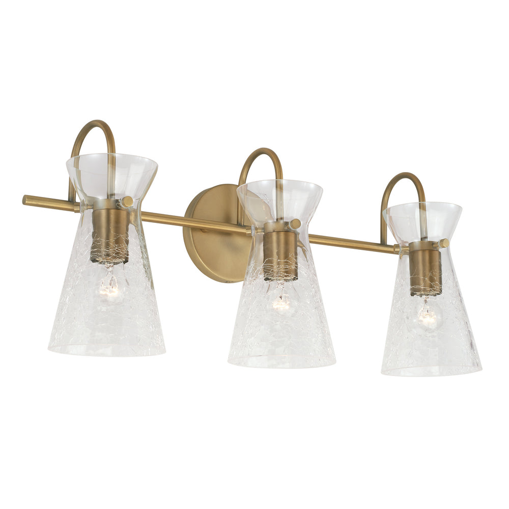 Capital Lighting - Three Light Vanity - Mila - Aged Brass- Union Lighting Luminaires Decor
