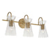 Capital Lighting - Three Light Vanity - Mila - Aged Brass- Union Lighting Luminaires Decor