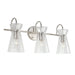 Capital Lighting - Three Light Vanity - Mila - Polished Nickel- Union Lighting Luminaires Decor