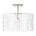 Capital Lighting - One Light Semi Flush Mount - Emerson - Polished Nickel- Union Lighting Luminaires Decor