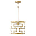 Capital Lighting - One Light Pendant - Hala - Bleached Natural Jute and Patinaed Brass- Union Lighting Luminaires Decor