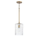 Capital Lighting - One Light Pendant - Emerson - Aged Brass- Union Lighting Luminaires Decor